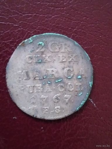 2 гроша 1767г. РП.