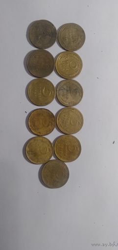 5 КОПЕЕК ДО РЕФОРМЕННЫЕ 11 ШТ. БЕЗ ПОВТОРОВ НЕ ЧИЩЕНЫ