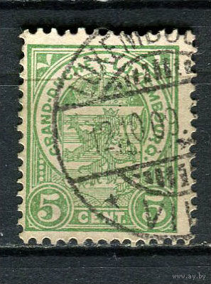Люксембург - 1907 - Герб 5С - [Mi.87] - 1 марка. Гашеная.  (Лот 29HJ)-T41P50