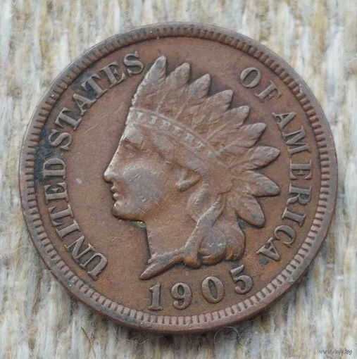 США 1 цент 1905 года. Индеец. Предложи свою цену или обмен!