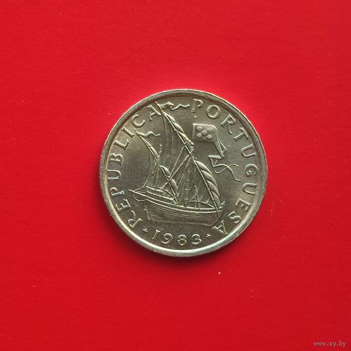 Португалия 5 эскудо 1983 Корабль