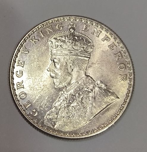 С рубля без мц! 1 рупия 1918 Индия серебро в блеске