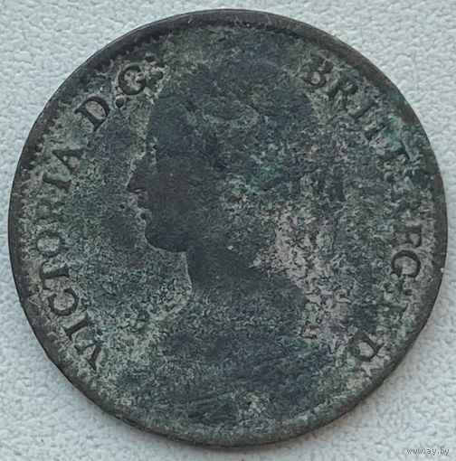 Великобритания 1 фартинг (1/4 пенни) 1866 г. Виктория