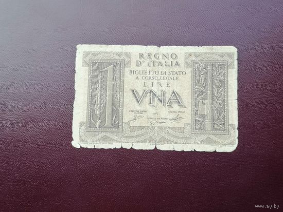 Италия 1 лир  1939