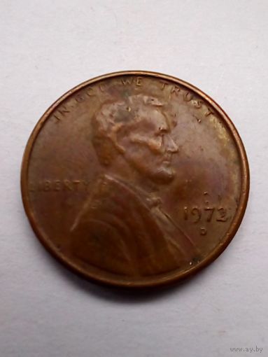 США 1 цент 1972 D