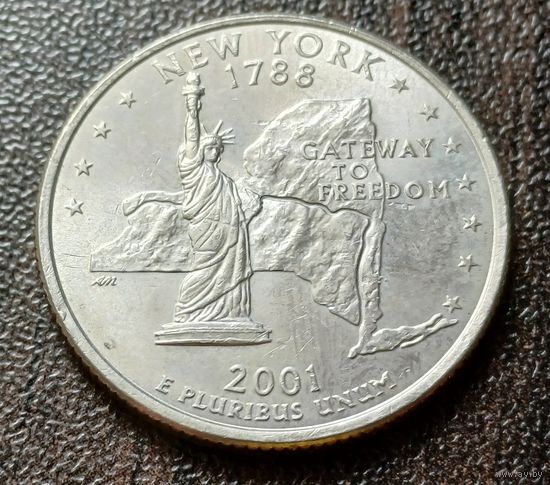 США , 2001    D   Квотер штата Нью-Йорк    ( 1-6-5 )