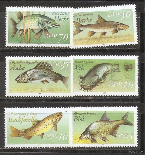 ФФ2 ГДР 1987 Рыбы