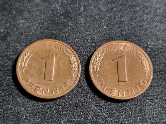 Германия 1 пфенниг 1990 G F